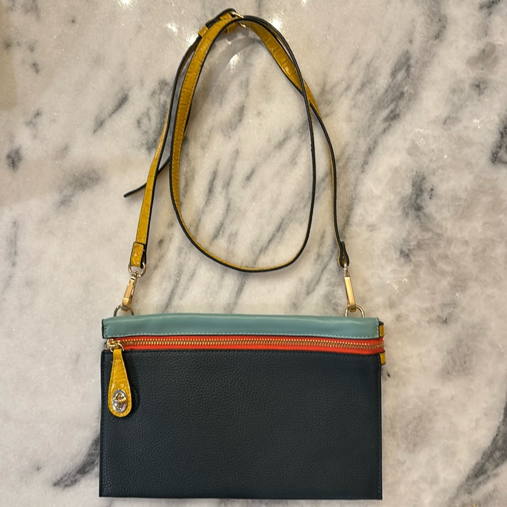 Sondra Roberts Color-Block Convertable Crossbody/… - image 1